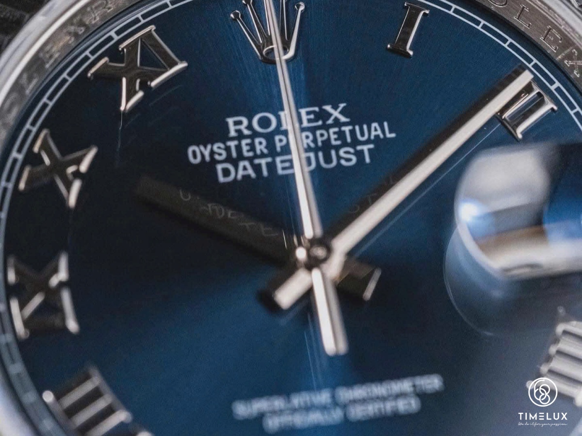 Rolex 116234 Datejust Blue Roman Dial Jubilee 36mm Giá $6500
